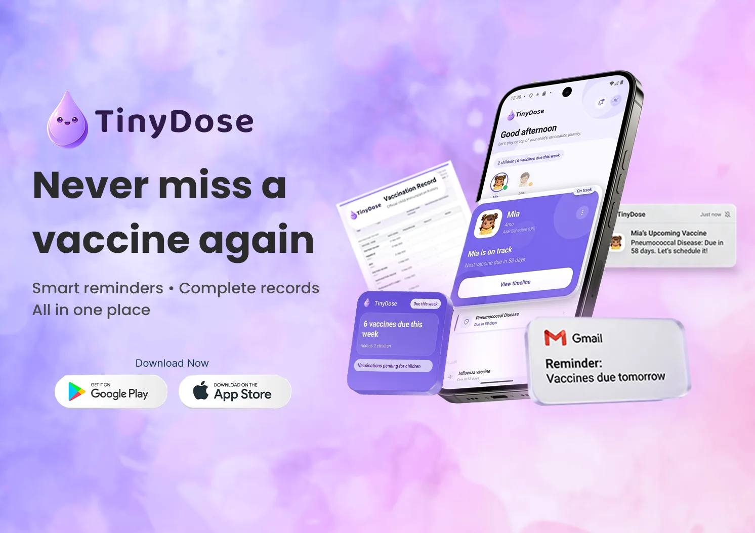 TinyDose product screenshot